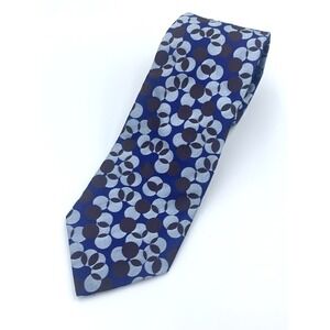 Thomas Pink Men's Jermyn Street London Silk Tie Made in U.K. Blue Polka Dot